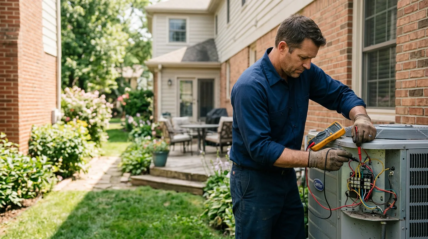 HVAC technician working near Centrahoma, OK